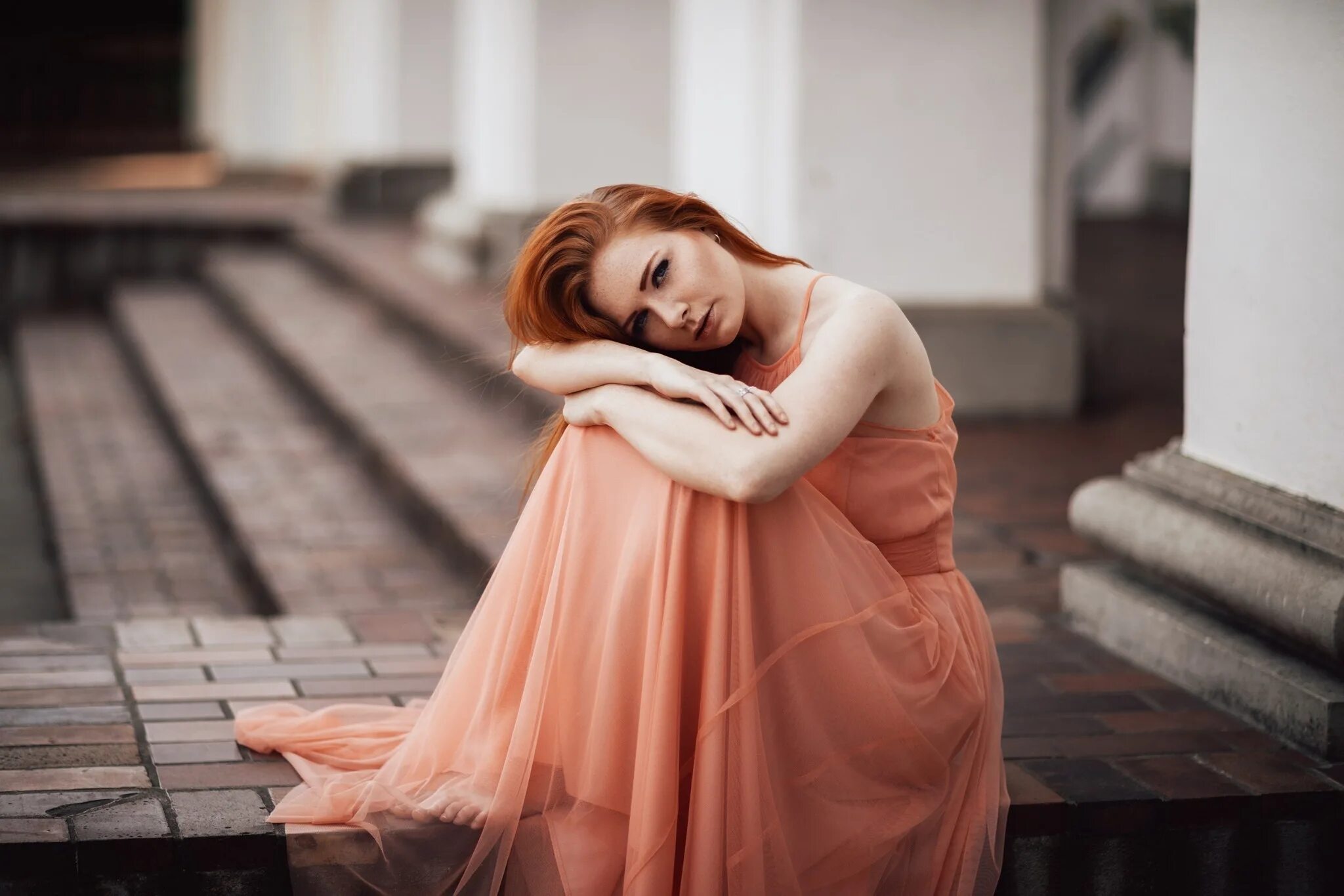 лаура альберт рыжая. оксана бутовская фотосессия. рыжие девушки. рыжая девушка в желтом. рыжая девушка в платье.