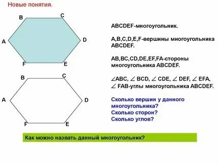 Чему равны стороны многоугольника