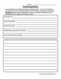 Biography of a writer 5 grade