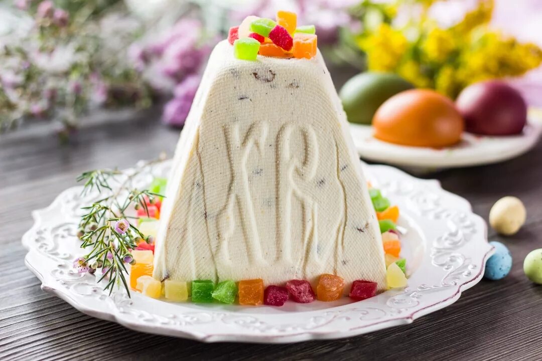 Кулич из творога без выпечки