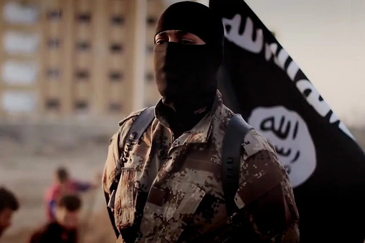 Один из террористов. Исламское государство Ирак.