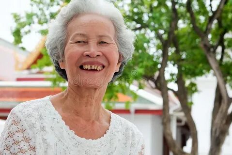 Asian old woman