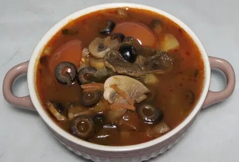 Рецепт самой вкусной грибной солянки