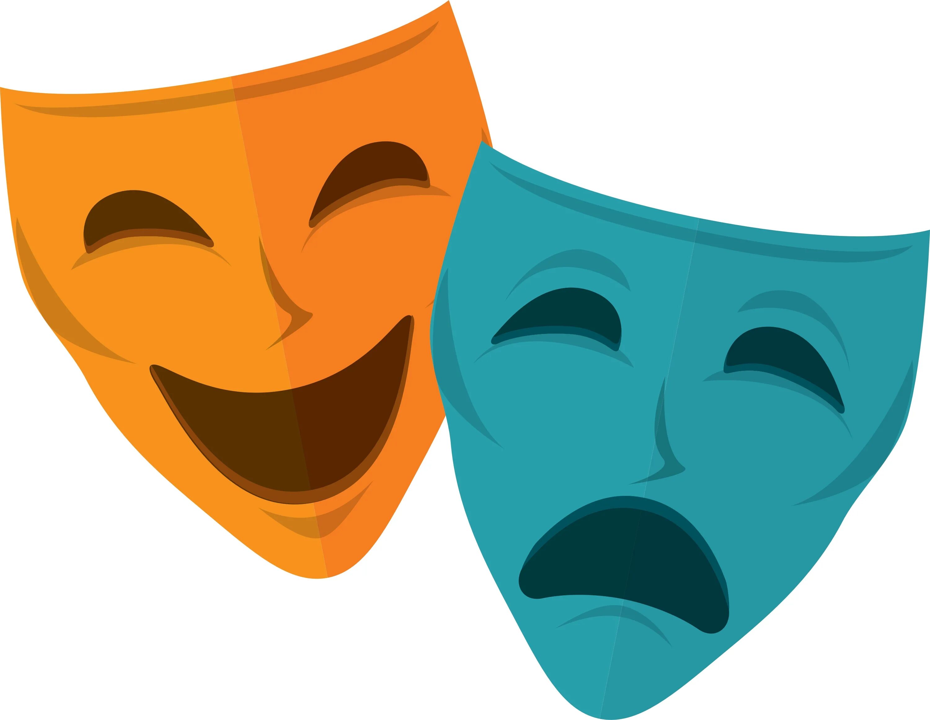 Маски грусть и радость. Театральные маски. Театральные маски комедия и трагедия. Театральная маска веселая. Маска трагедии и комедии.