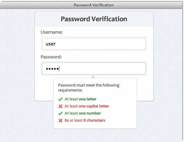 JQUERY password. New password input. Verify password. Verify password что это значит?. Your account not meet the following requirements