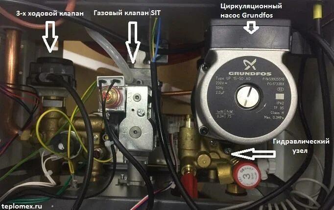 Кнопка на котле не работает