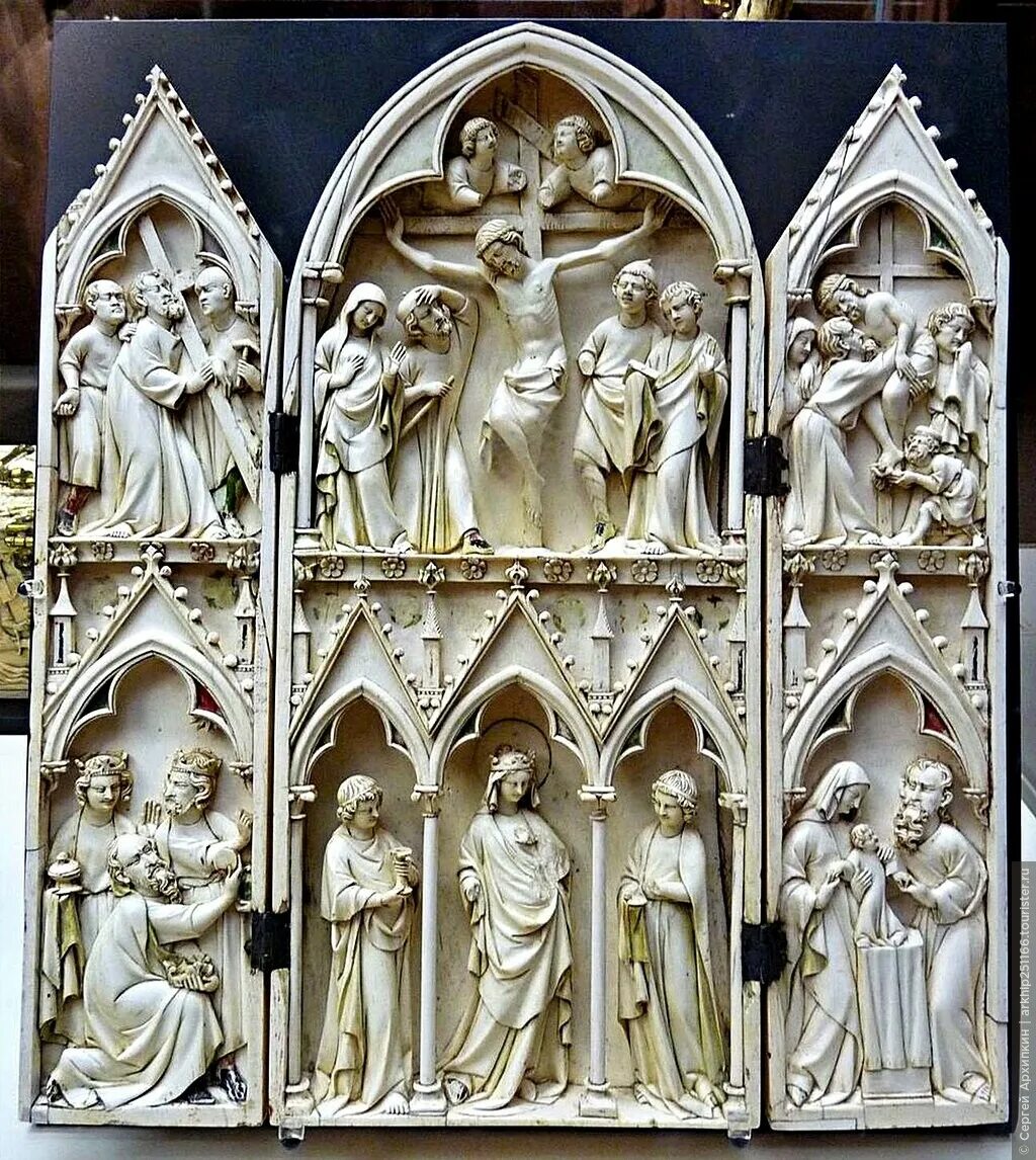 Уилтонский диптих. Христианское искусство средневековья. Диптих церквей. Диптих в скульптуре. Диптих страшный суд, коронование богородицы.