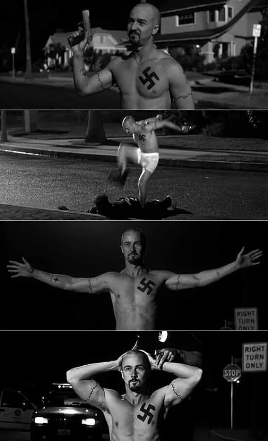 Эдвард нортон дерек виньярд. Американская история x фильм 1998 дерек. Американская история читать. Американская история читать. Эдвард нортон американская история икс.