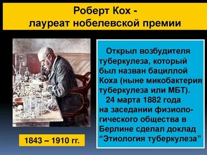 Нобелевская премия туберкулез