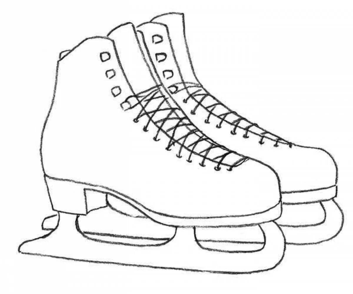 коньки картинка для детей раскраска. коньки трафарет для детей. раскраски коньков. раскраски коньков. раскраски коньков.