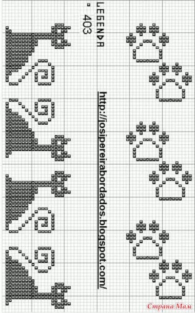 Схема филейкой кошачьи лапки. Кошачьи лапки схема для вязания. Варежки с орнаментом кошка схемы. Вязаные рукавички с кошками схемы.