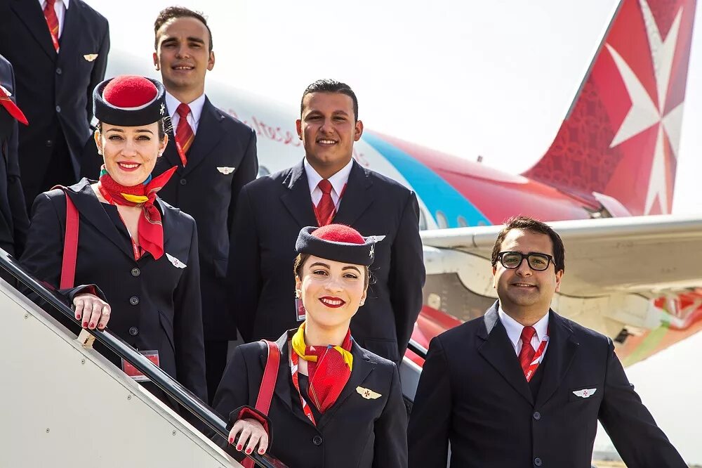 Cabin crew the spark. Air malta стюардессы. the malta independent.