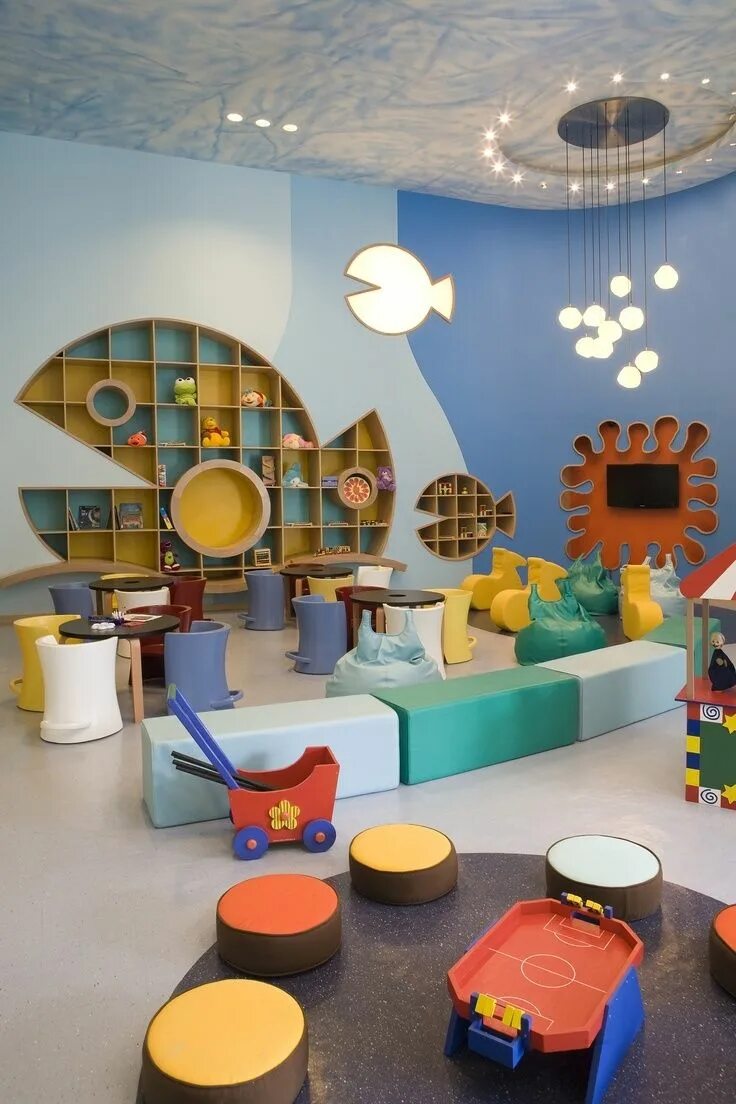 Детский сад интерьеры фото Pin by Alena Lysenko on Interiors for nursery school ( интерьер и экстерьер для
