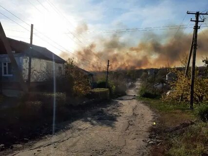 Пожар в луге