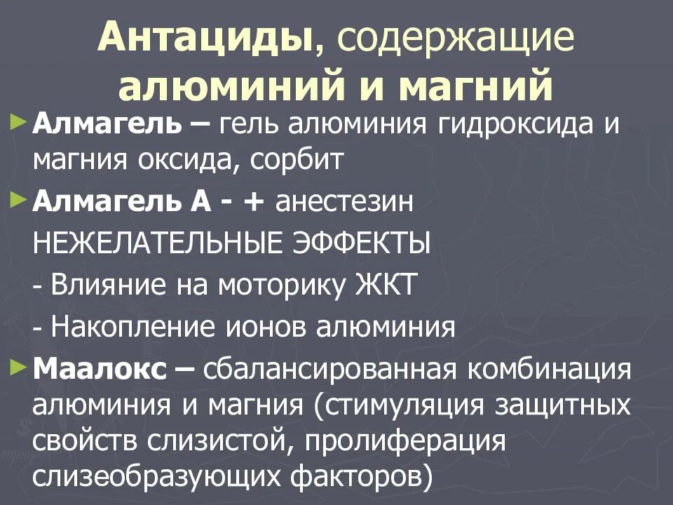 Антациды нового поколения. Антациды. Антацидные препараты с алюминием. Антациды с алюминием. Магнийсодержащие антациды.