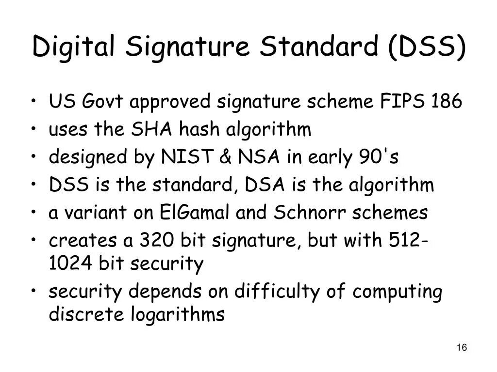 Стандарт dss. Стандарт dss