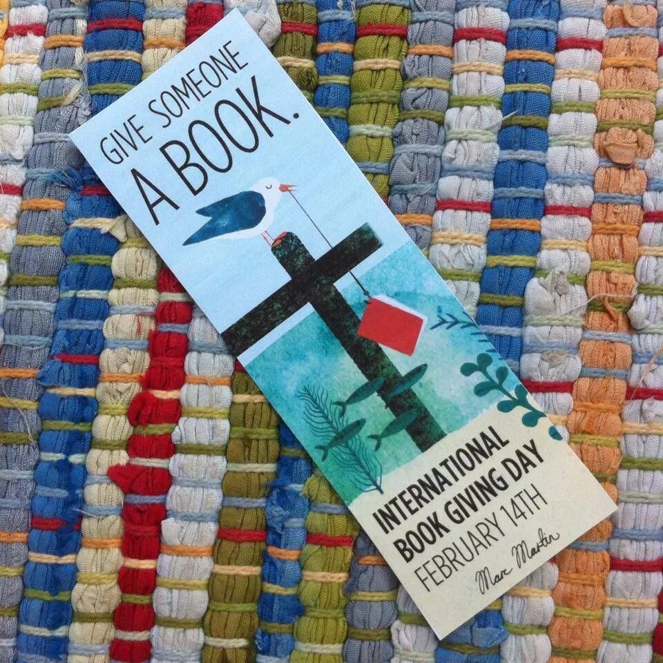 What does the book give you. Book giving day. international book. international books day. book giving day bookmark.
