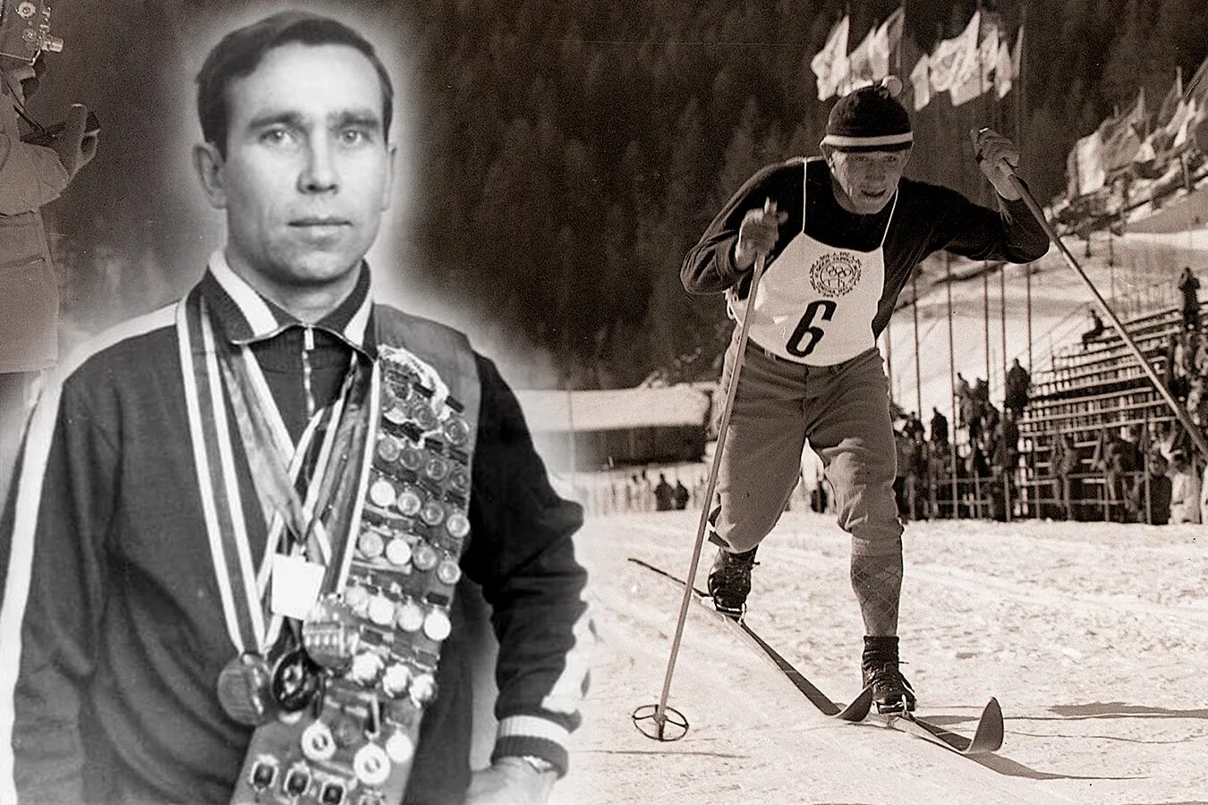 Первые советские спортсмены. Кузин лыжник Олимпийский чемпион.