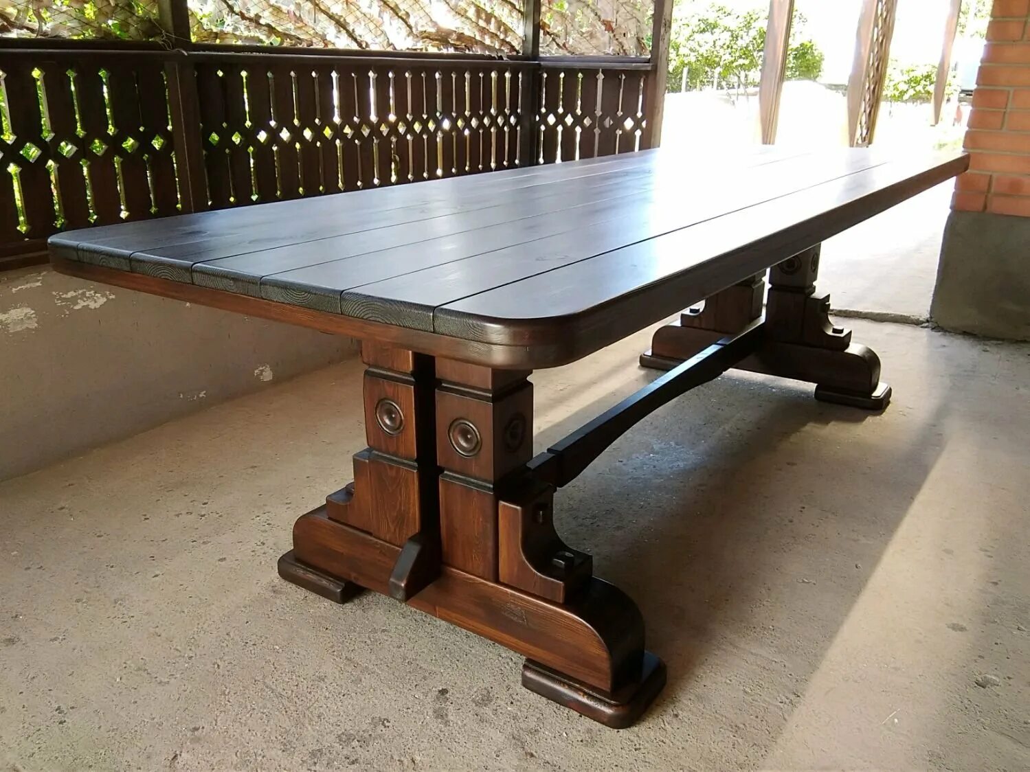 Красивый стол. Стол-консоль афина орех #80348558. Столь высокое. Стол деревянный. Столь высокое.