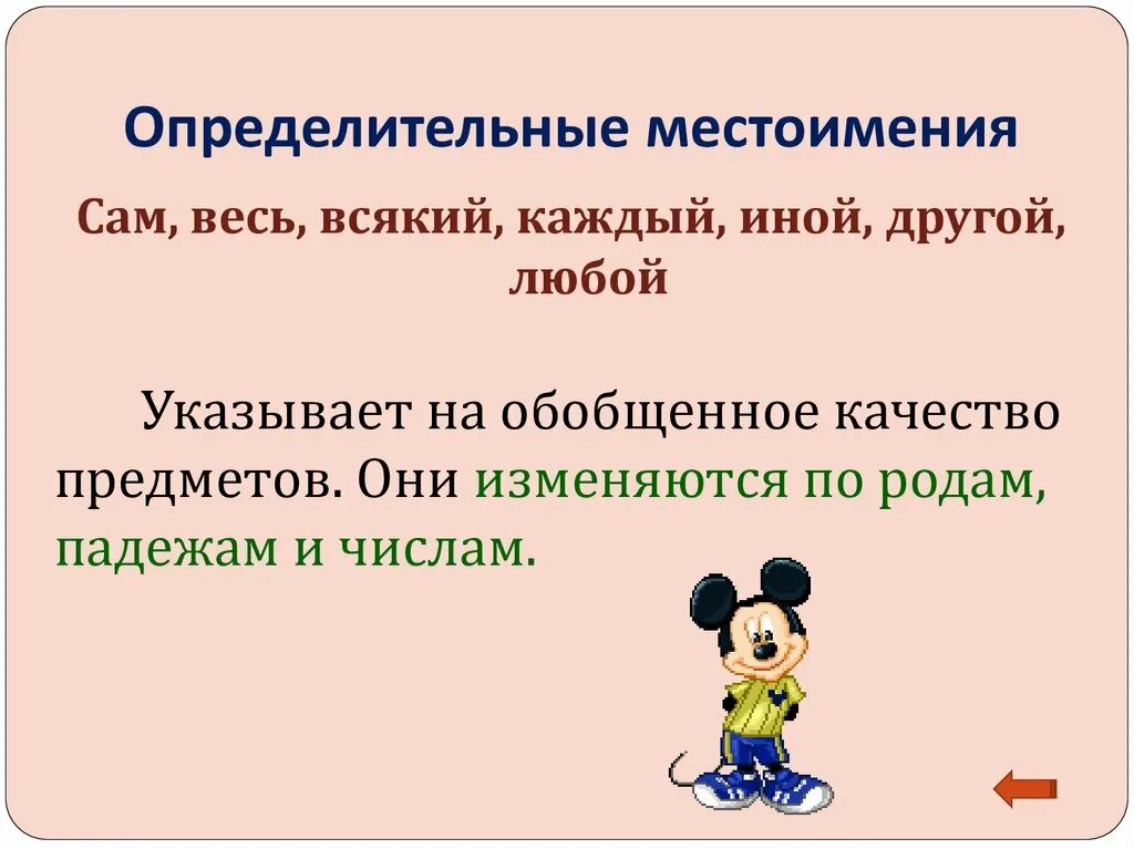 Всякий это определительное местоимение. Определительные местоимения. Апределительное местоимения. Опеределительные мест. Неопределительные местоимения.