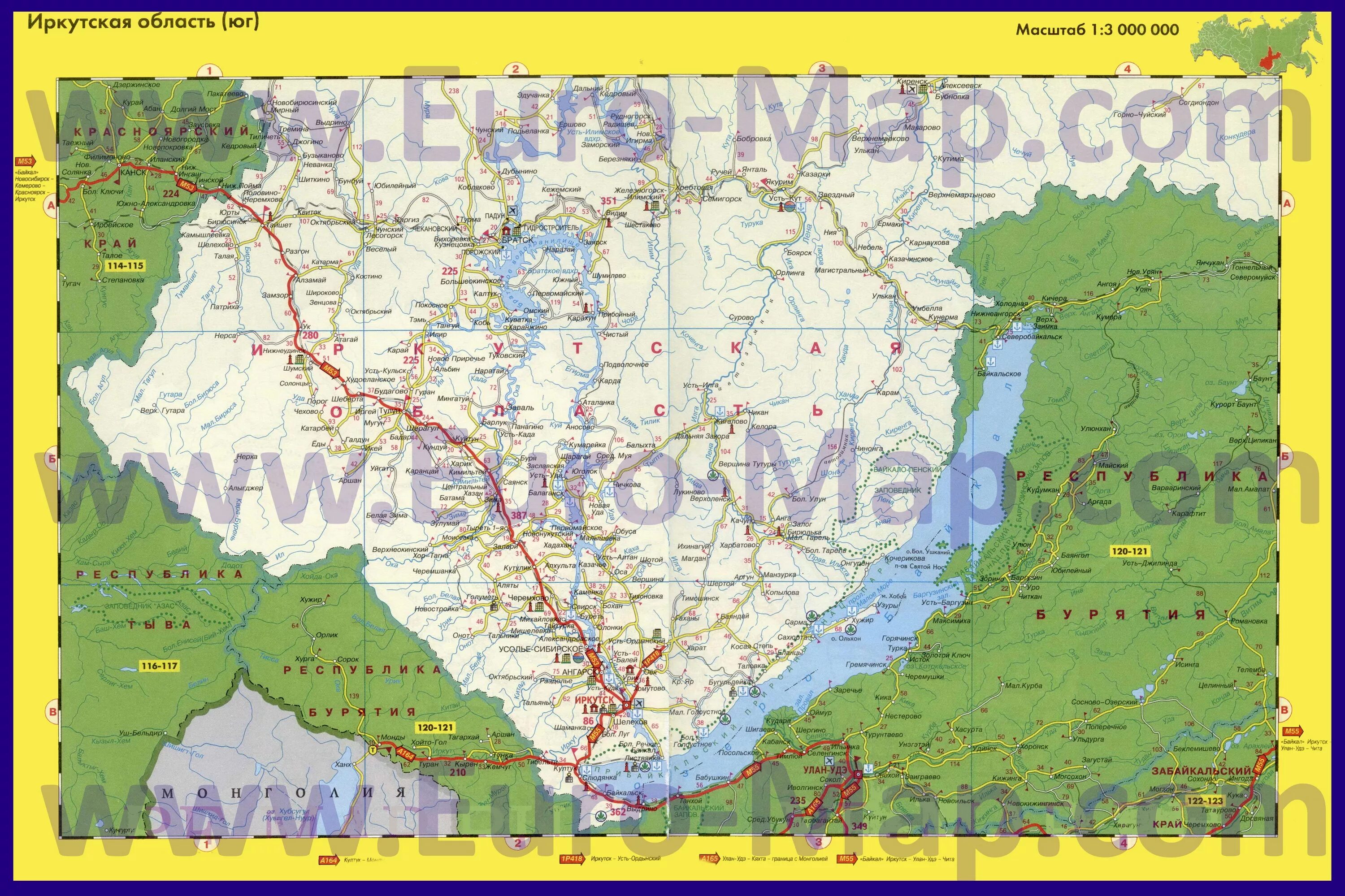 Карта иркутской области подробная с дорогами. Автомобильные дороги Иркутской области карта. Карта дорог Иркутской области подробная. Карта автодорог Иркутской области с населенными пунктами. Карта Иркутской области подробная.