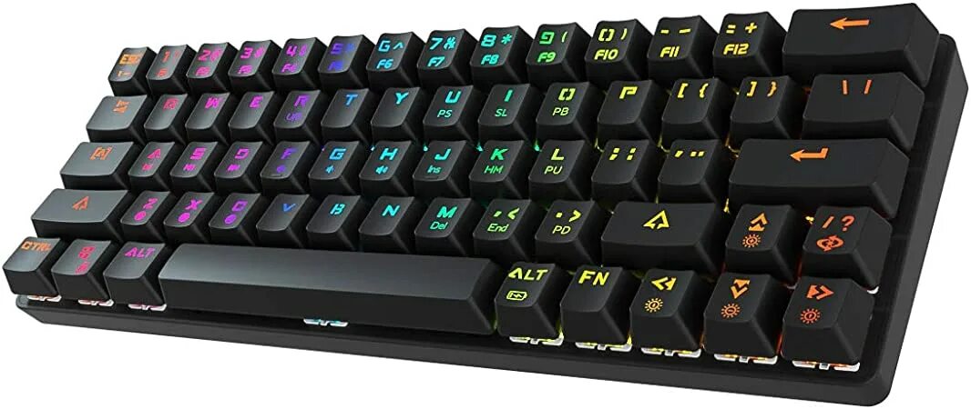 Клавиатура компьютера rgb. Keyboard dk63. dierya dk63. 60% клава. игровая клавиатура dierya dk-63-w, белая.