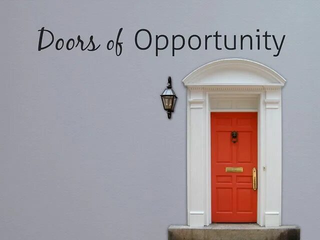 It is next to the door. Doors of opportunity. door word. varis quote about doors. opportunities quotes.