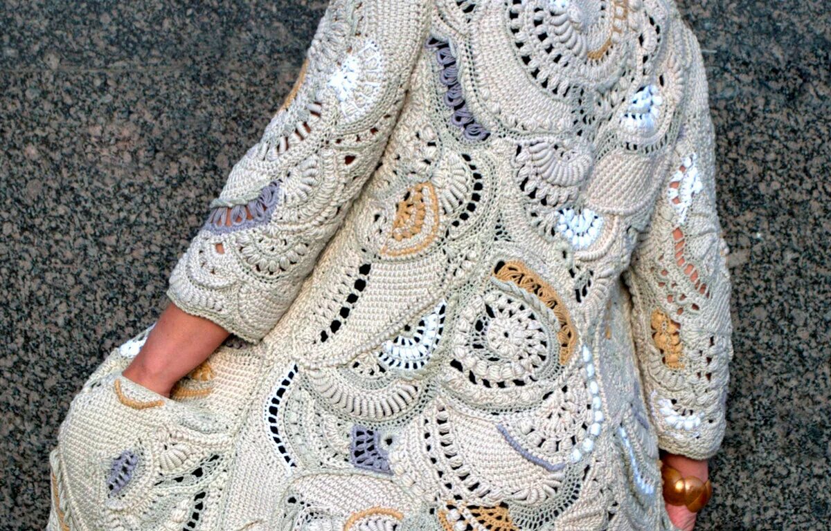 Вязание крючком техника фриформ