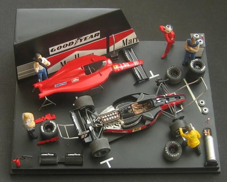 Формула 1 модели 1 43. Диорама formula 1. модели формула 1 1 43. диорама с f1. макет болида ф1.