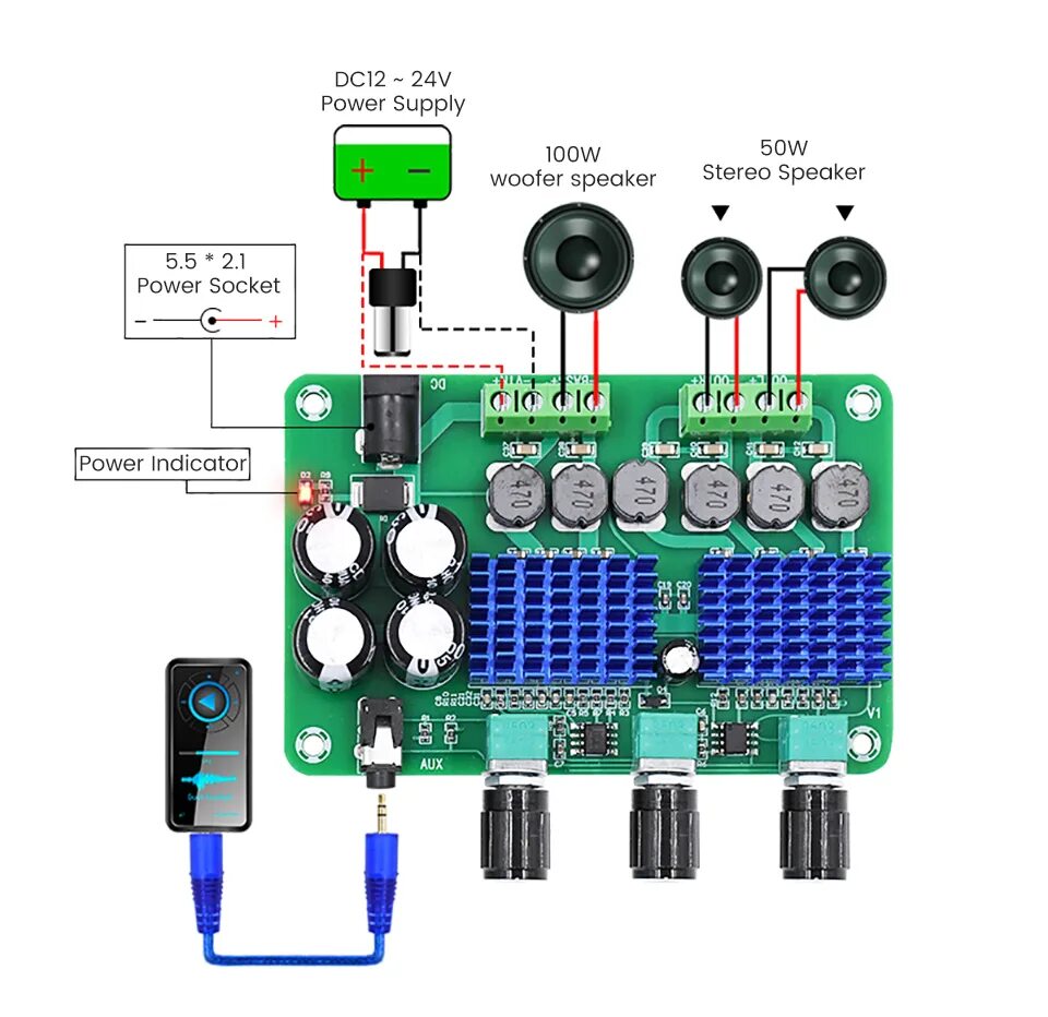 В басс 2. Усилитель aiyima tpa3116. Аудиоусилитель tpa3116d2. Aiyima tpa3116d2 Bluetooth. Tpa3116d2 2.1.