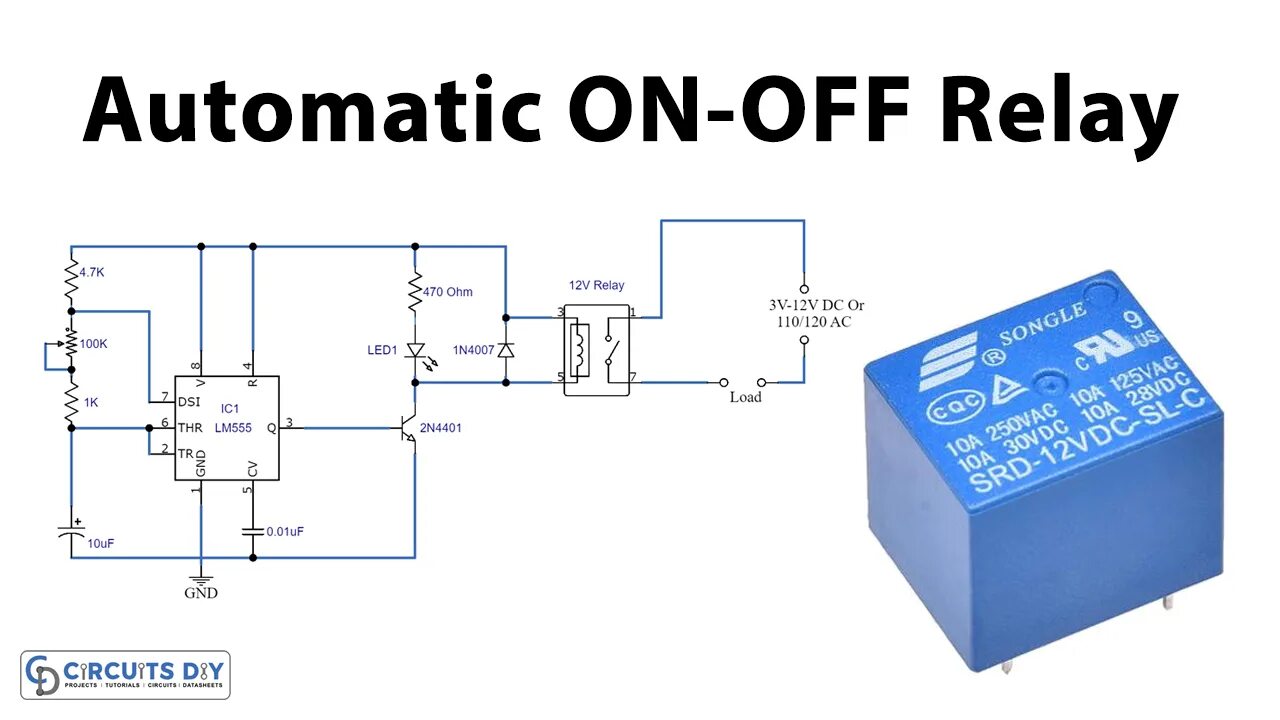 Timing relay. Relay circuit. драйвер реле. контроллер ic в реле. ne555 реле задержки включения.