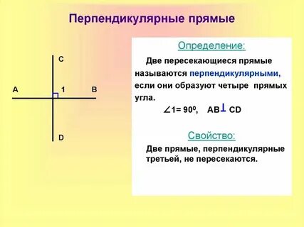 Чему равен угол образованный перпендикулярными прямыми