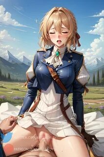 violet evergarden (character), violet evergarden, hi res, 1boy, 1girls, ahe...