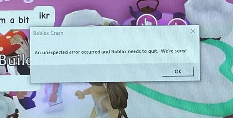 Ошибка roblox crash