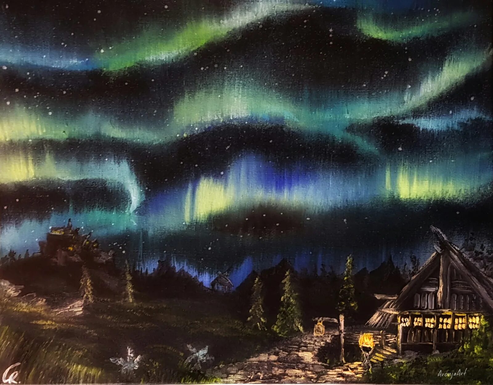 северное сияние арт. концепт арт северное сияние. северное сияние аниме. сияние арты. северное сияние аврора арт.