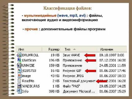 Файлы мультимедиа