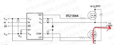 Схема включения irs21844s