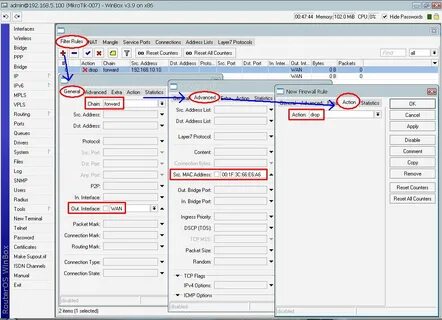 Mikrotik настройка firewall