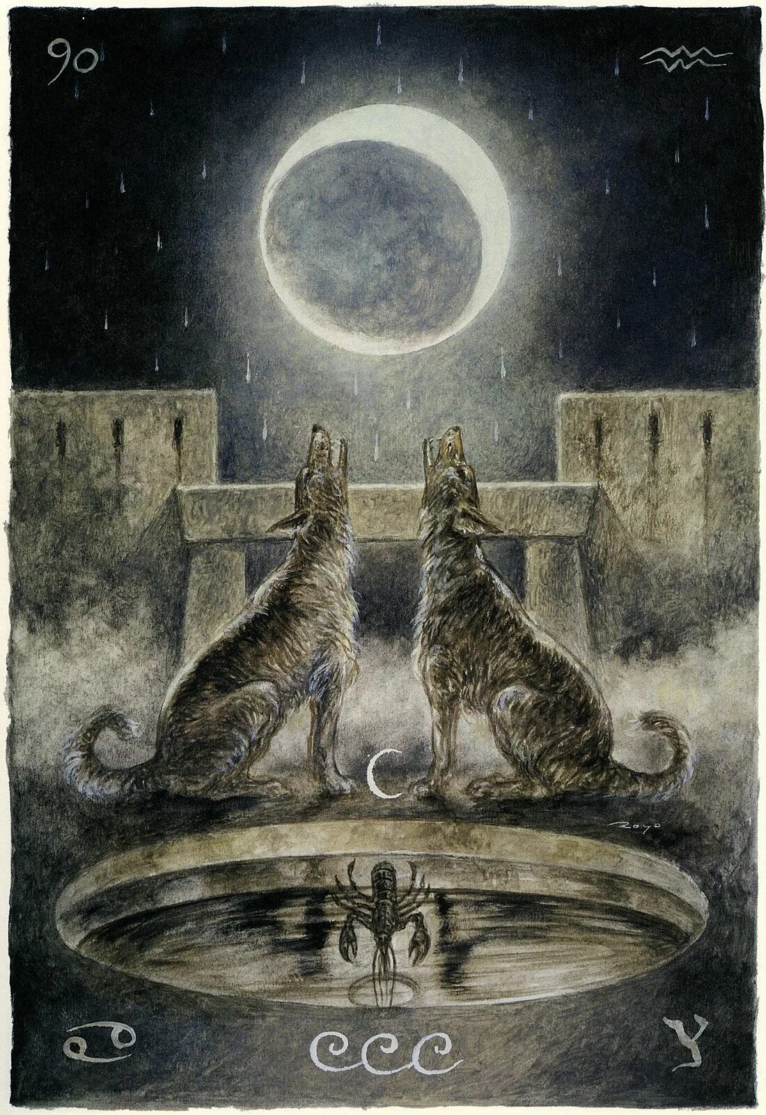 The moon таро значение. Аркан луна таро. 18 аркан луна. карты таро аркан луна. 18 аркан таро.