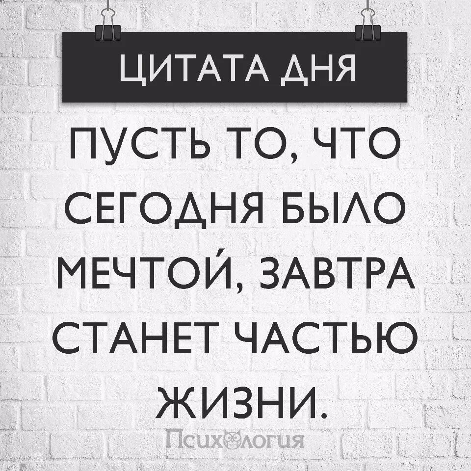 Пусть завтра будет лучше. Цитата дня. Цитата дня на сегодня. Фраза дня. Высказывания дня.