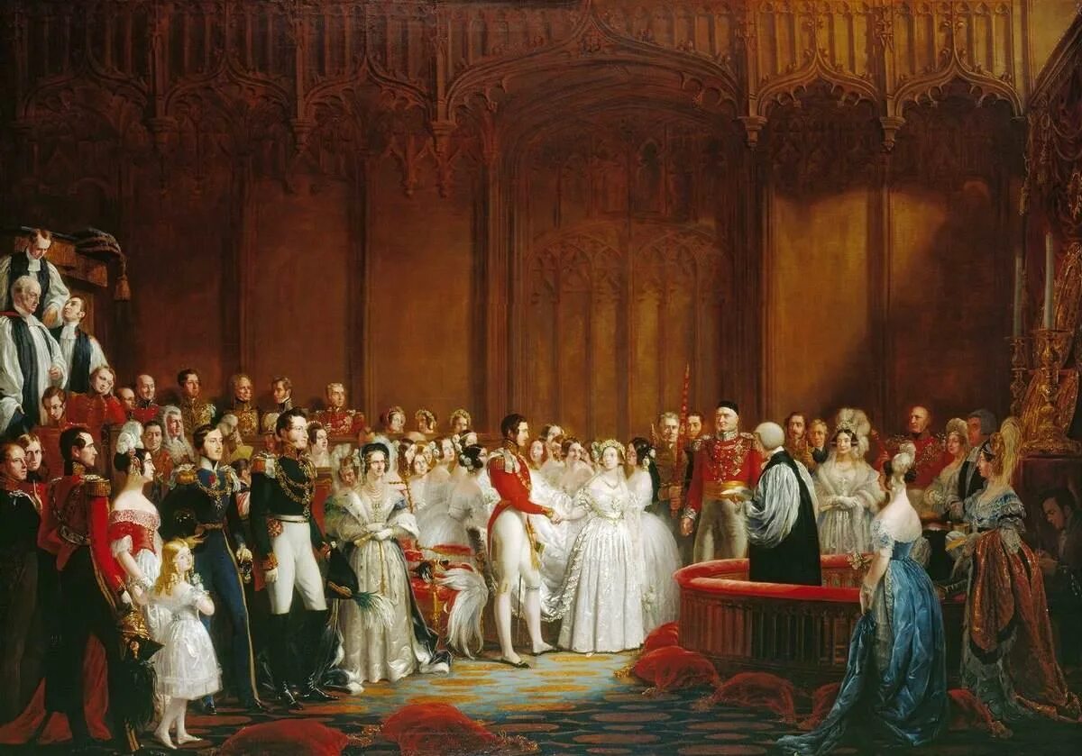 Свадьба королевы Виктории 1840.
