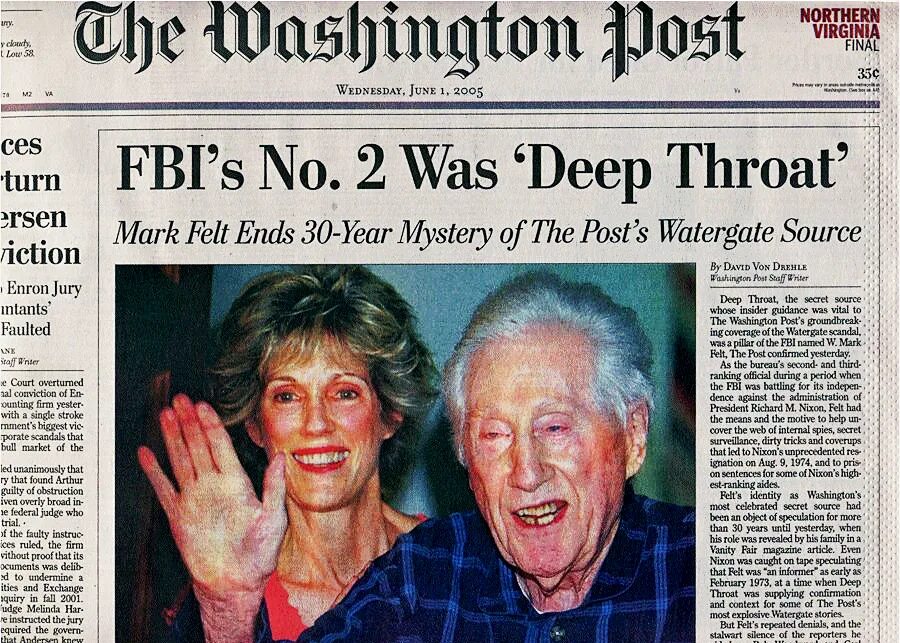 Deep felt. Глубокая глотка (уотергейт). deep throat 2 1974. watergate scandal the washington post.