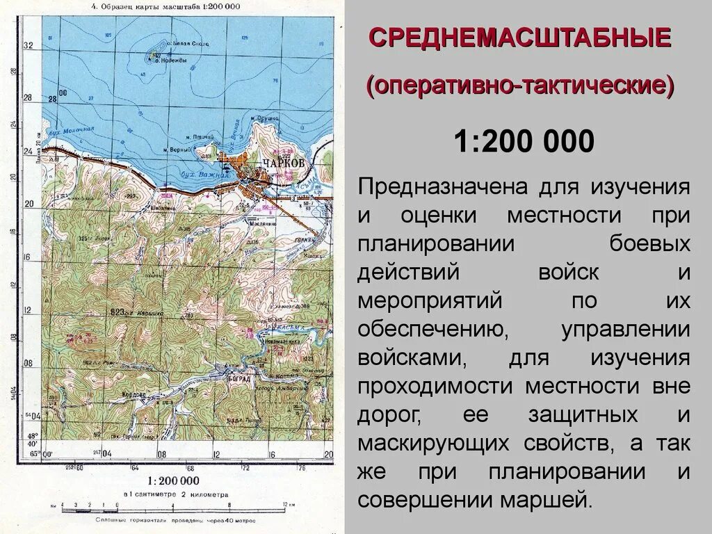 Масштабом карты является