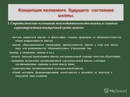 Стратегии образовательных учреждений