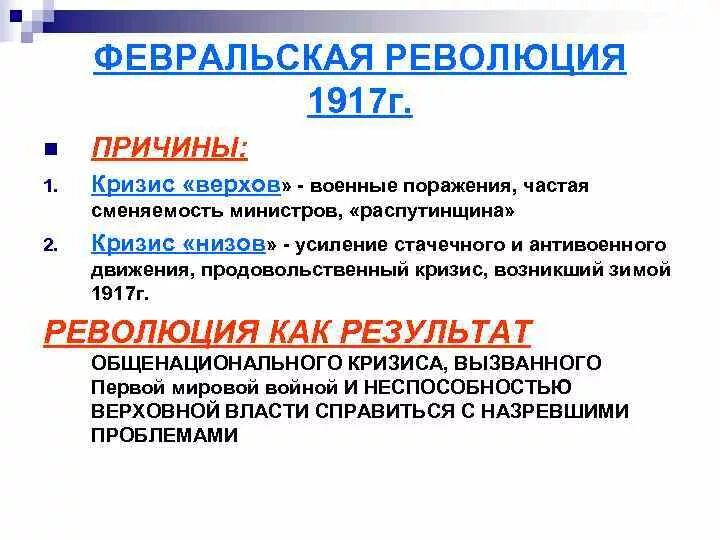Революция 1917 причины. Причины февральской революции 1917.
