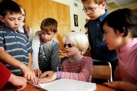 Обучение слепых детей в школе