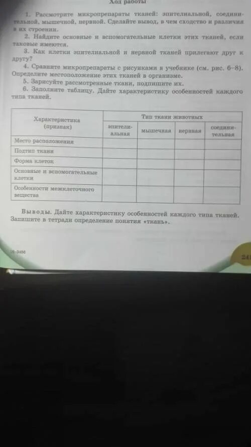 Лабораторная работа 2 классификация тканей животных. Лабораторная работа по биологии 8 класс.