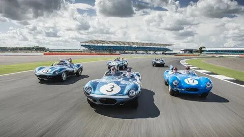 Jaguar D-Type Le Mans Victory Celebration. 