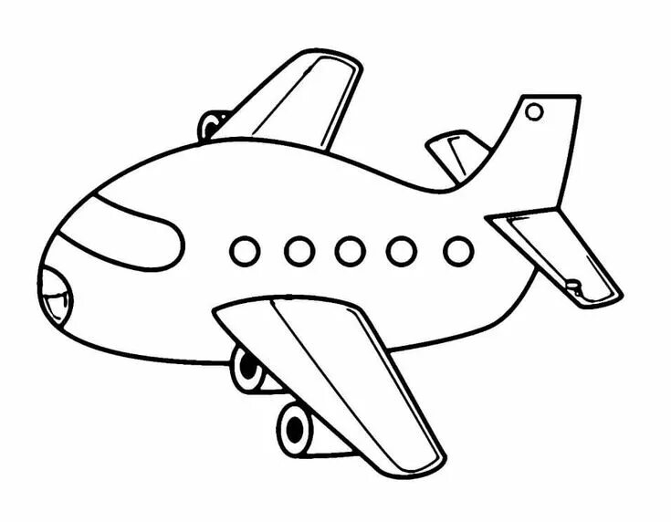Раскраска самолет распечатать бесплатно для детей Airplane Coloring Pages for Kids