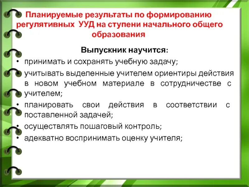 Достижение планируемых результатов ууд. Выпускник научится планируемые результаты. планируемые результаты ууд.